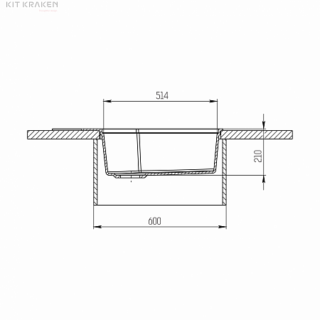 ����� KIT KRAKEN River (Black)